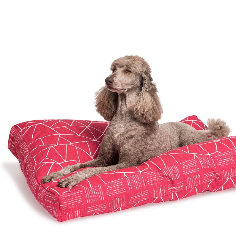 SALE Ruby Red Waterproof Dog Bed. Designer dog bed. Etsy