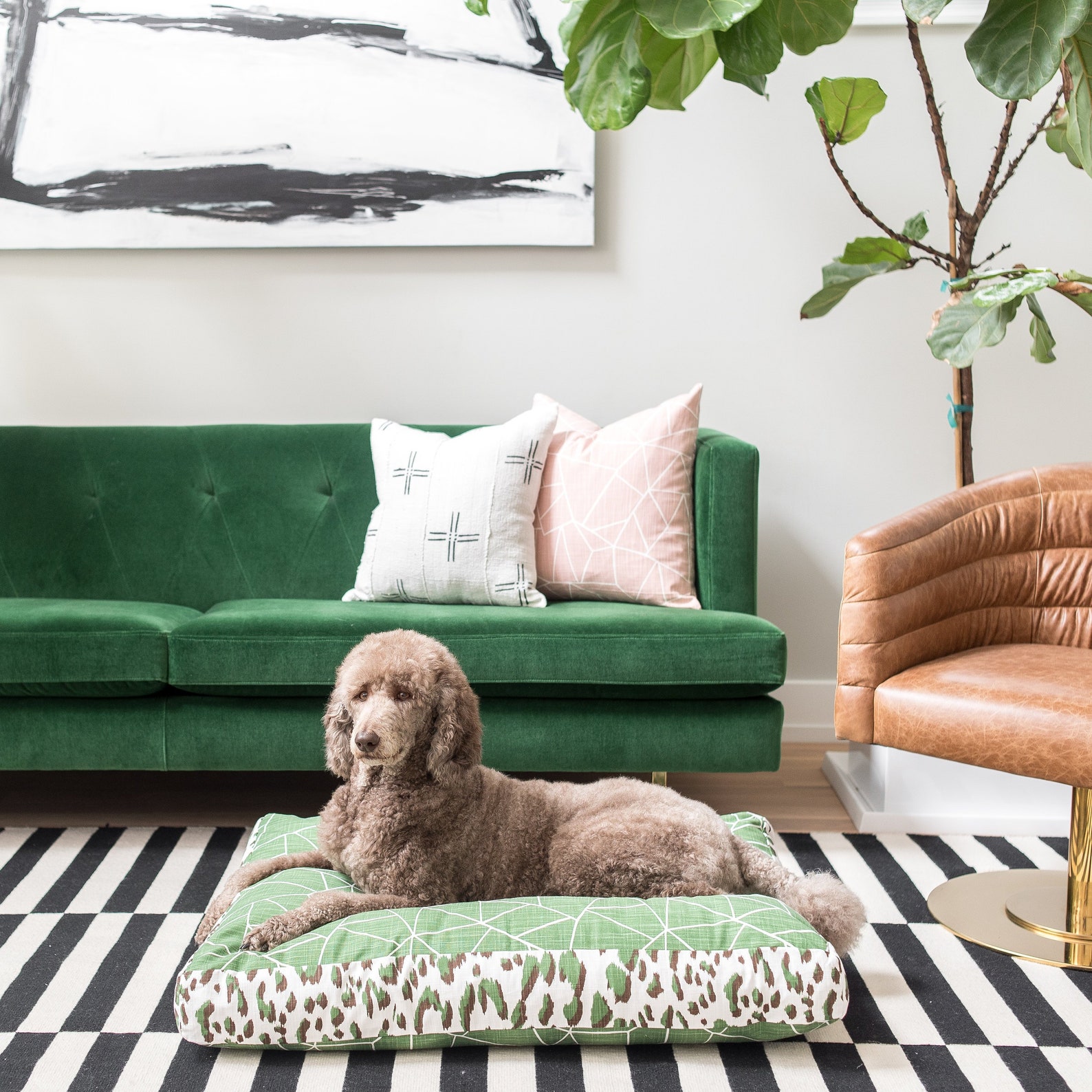 Emerald Green Washable Dog Bed Cover Doggie Duvet Zippered Pet Etsy