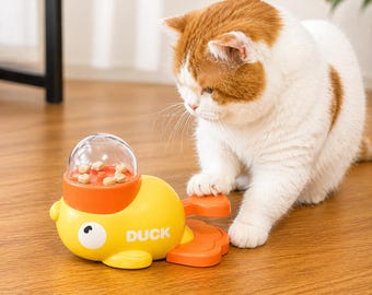 Duck Dog Puzzle Toy Treat Dispenser Interactive Slow Feeder
