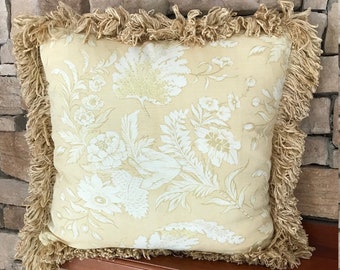 16" 18" 20" 24" Custom Pillow Cover with Decorative Trim