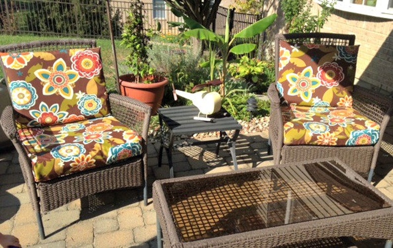 Custom Cushion Cover Replacement Slipcover Indoor or Outdoor Etsy