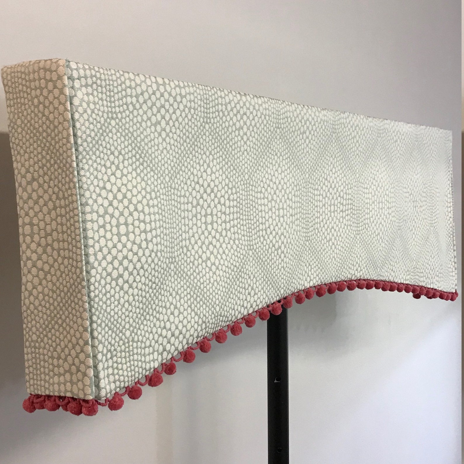 Custom Made to Order Curved Kick Pleat Valance With Trim or Etsy