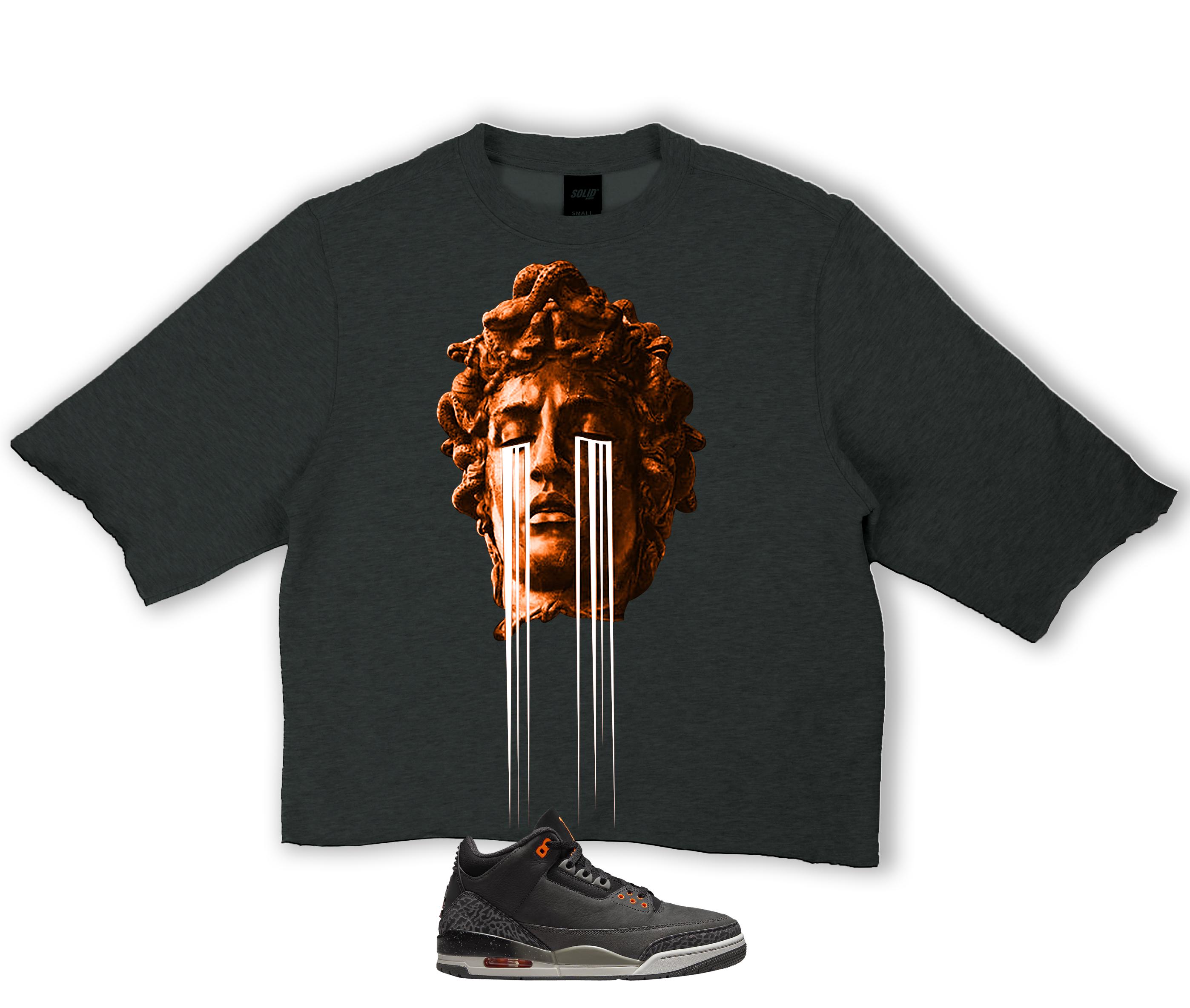 Air Jordan 3 Crying Statue Crop Tee Air Jordan 3 Fear 2024