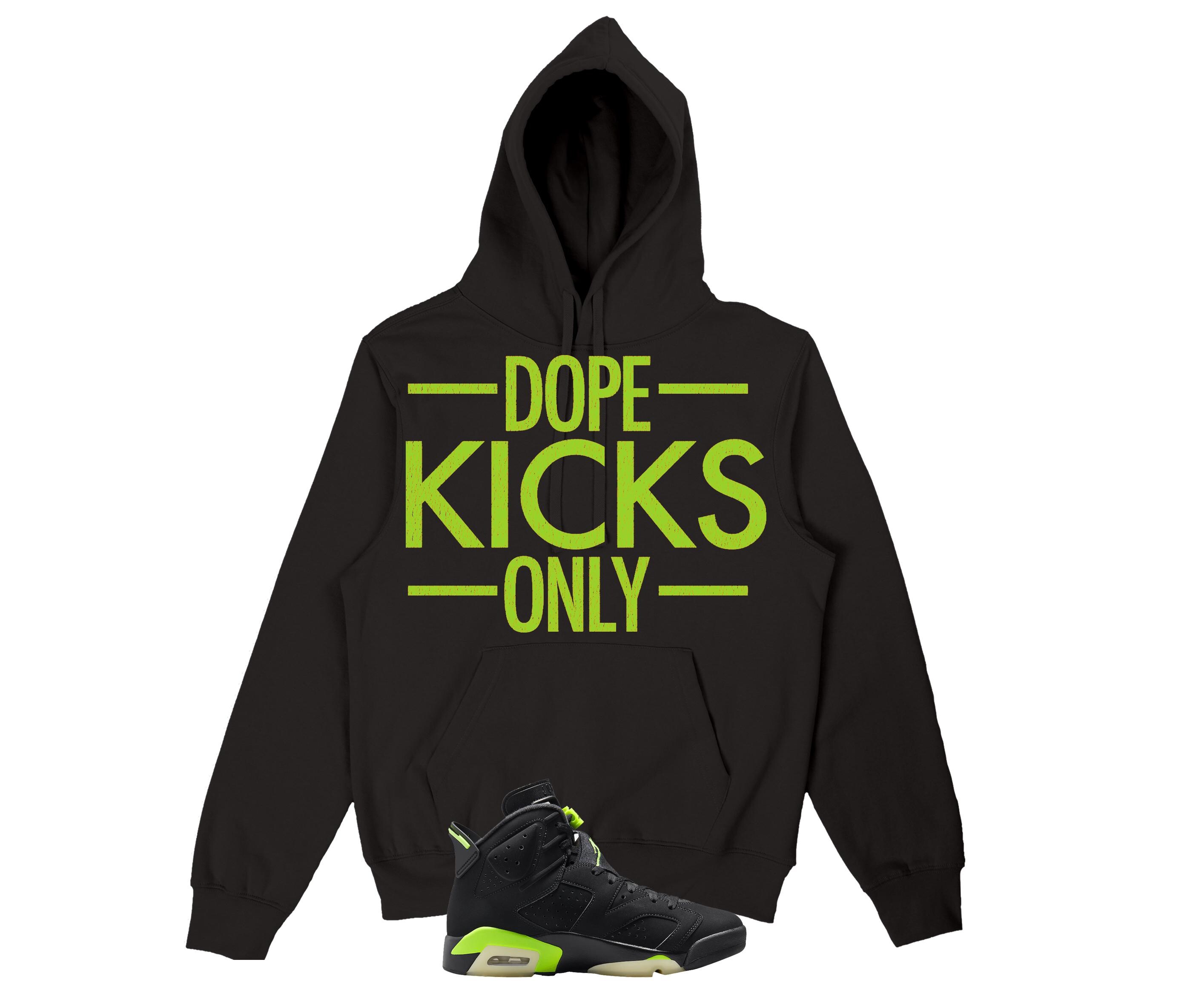 electric green jordan 6 hoodie