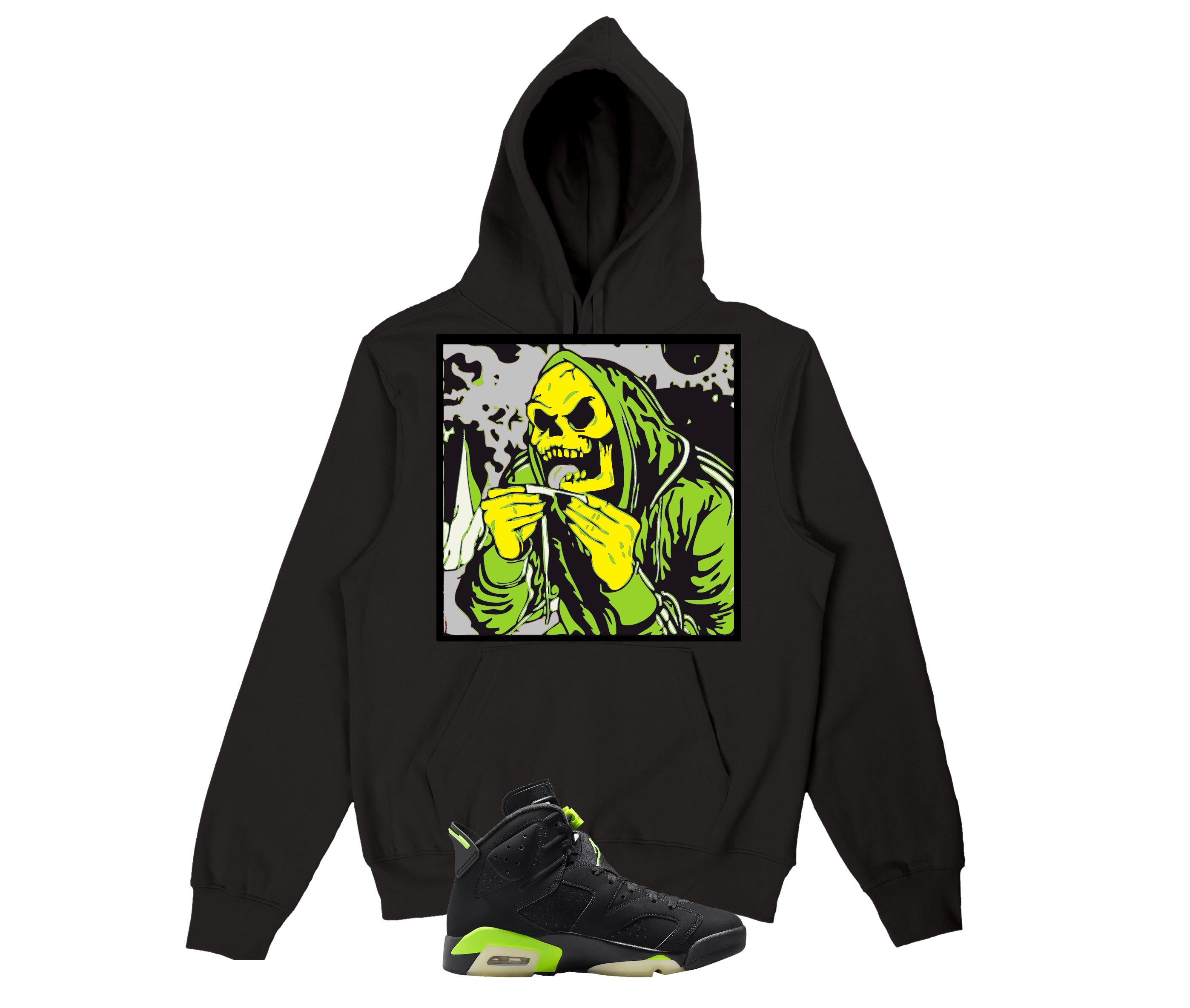 electric green jordan 6 hoodie