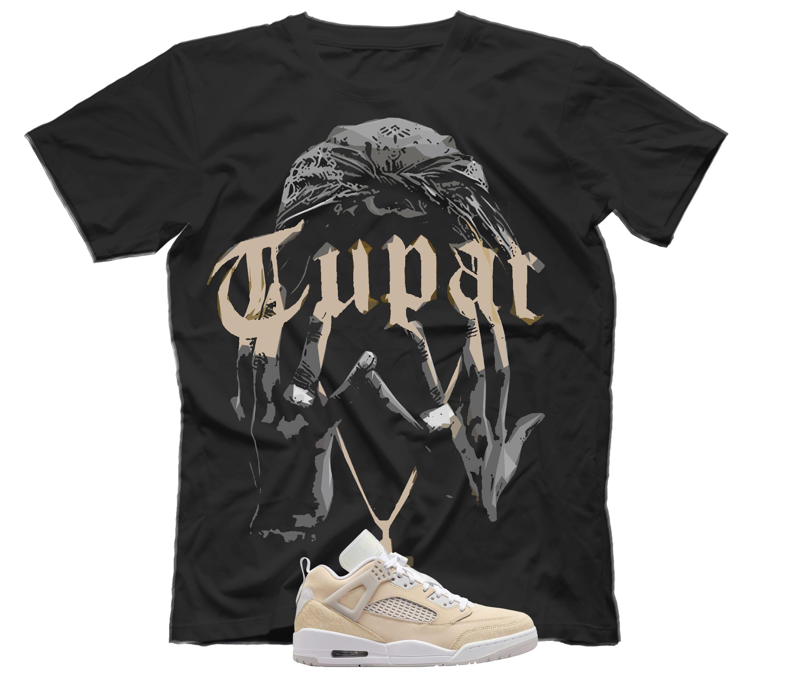 T-shirt oversize Tupac Jordan Spizike Low Sanddrift Vast Grey