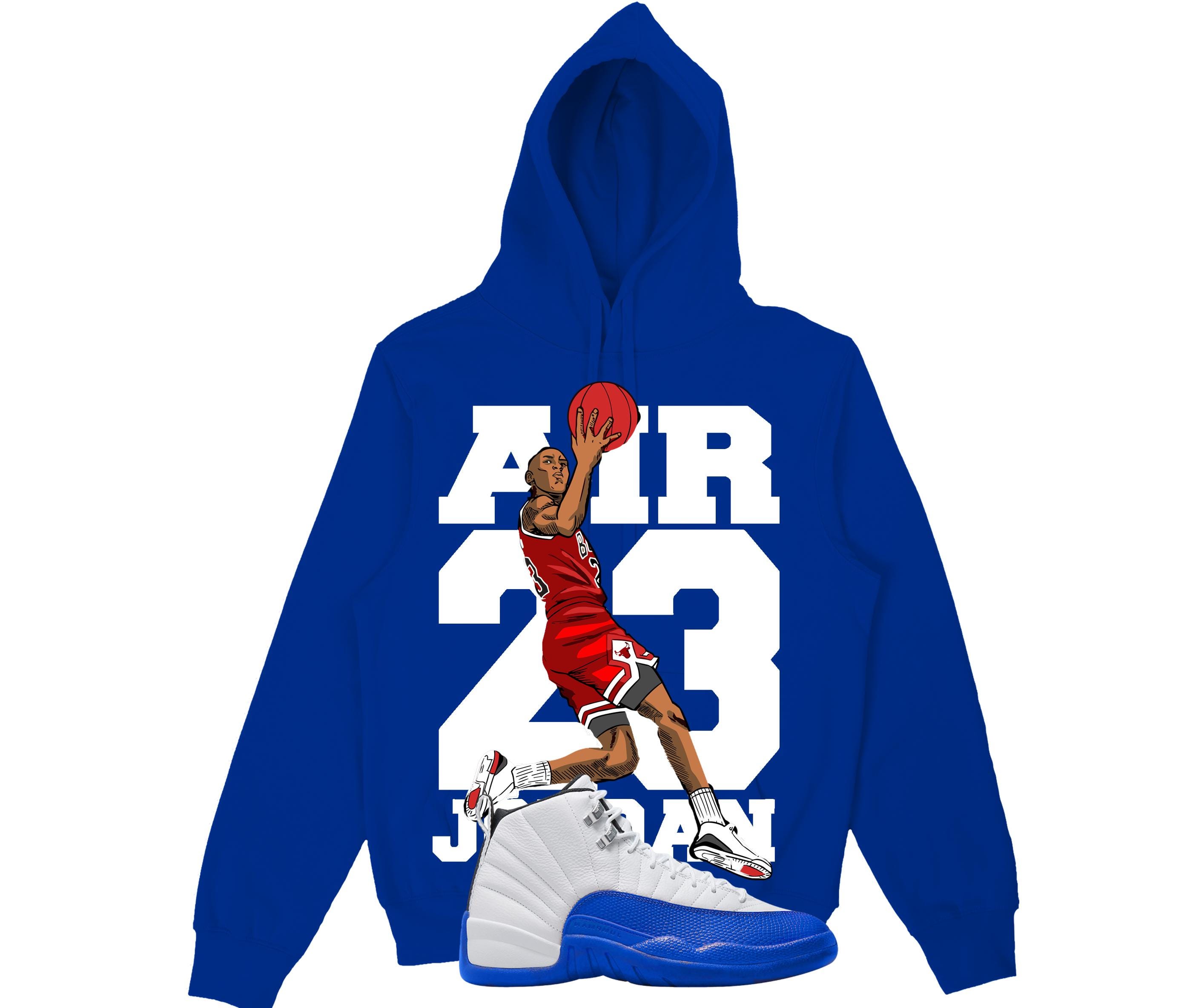 Sweat à capuche Air 23 Jordan Air Jordan 12 Blueberry