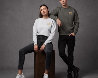 Heavyweight 300 GSM Sweatshirt – Organic Cotton Unisex Crewneck – Minimal Streetwear Pullover – LAVIX