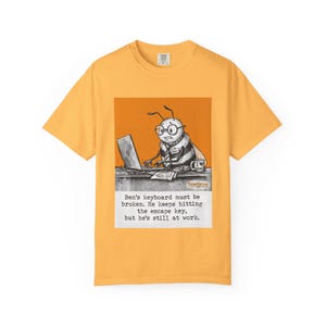 Ben Hitting the Escape T-shirt | Funny Programmer Cartoon, Escape Key Joke