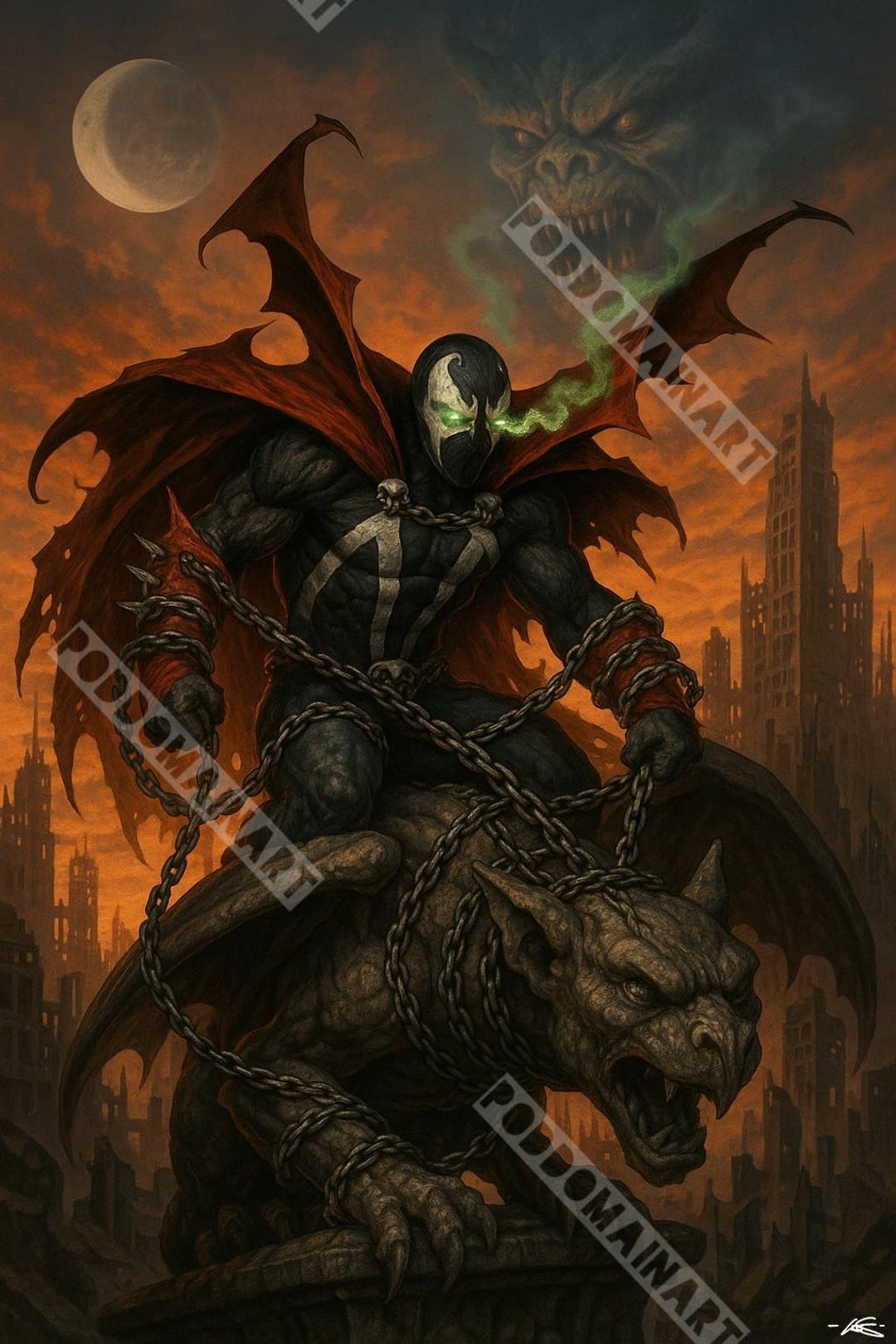 Spawn Digital Art Poster , Wallpaper Download - Etsy