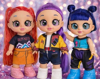 Kpop Singing Dolls Set – Rumi Mira Zoey Inspired 10 Inch Art Dolls (Handmade)