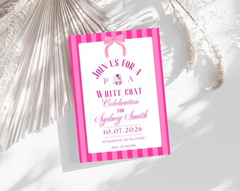 PA-Student White Coat Zeremonie-Einladungs-Schablone