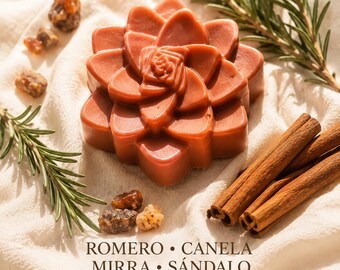 Rose Succulent Soap Bar | Cinnamon, Myrrh and Sandalwood