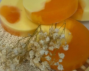 Fresh Citrus Soap | Creamy Nutty Vegan Body Bar | Moisturizing Skincare