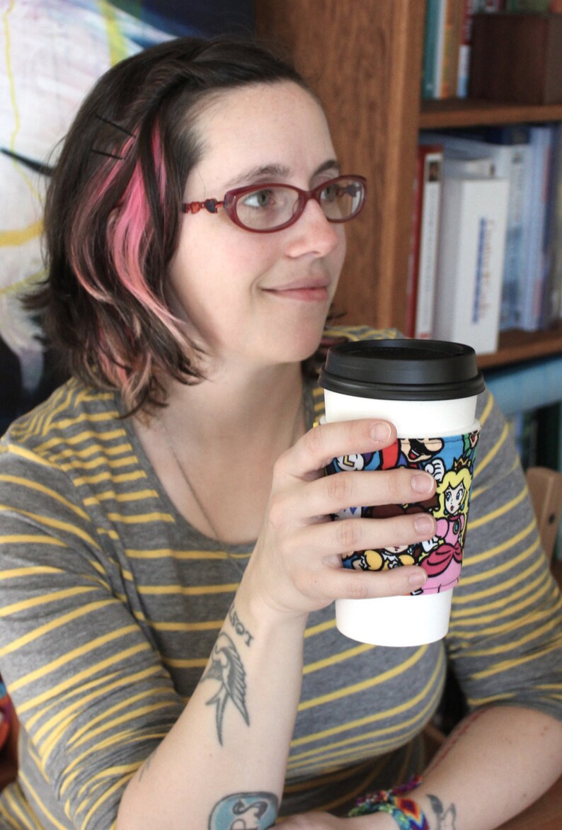 Colorful Mermaid Underwater Ocean Handmade Coffee Cozy Sleeve CLEARANCE