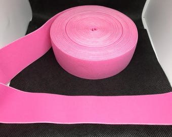 Elastic Band Trim By the yard  4cm Wide - Perfect for Headbands Hat Bands Exotic Dancewear - Pink