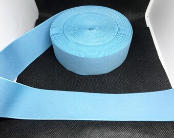 Elastic Band Trim By the yard  4cm Wide - Perfect for Headbands Hat Bands Exotic Dancewear - Baby Blue