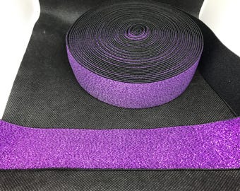 Elastic Band Trim By the yard  4cm Wide - Perfect for Headbands Hat Bands Exotic Dancewear - Metallic