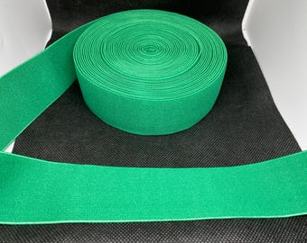 Elastic Band Trim By the yard  4cm Wide - Perfect for Headbands Hat Bands Exotic Dancewear - Green