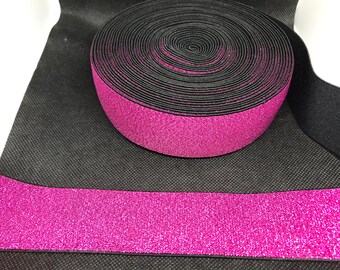 Elastic Band Trim By the yard  4cm Wide - Perfect for Headbands Hat Bands Exotic Dancewear - Metallic