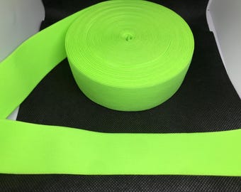 Elastic Band Trim By the yard  4cm Wide - Perfect for Headbands Hat Bands Exotic Dancewear - Neon Green