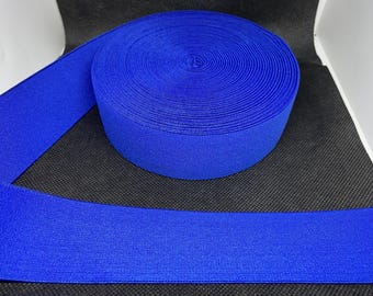 Elastic Band Trim By the yard  4cm Wide - Perfect for Headbands Hat Bands Exotic Dancewear - Royal Blue
