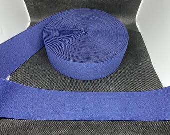 Elastic Band Trim By the yard  4cm Wide - Perfect for Headbands Hat Bands Exotic Dancewear - Navy Blue