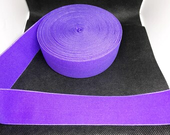 Elastic Band Trim By the yard  4cm Wide - Perfect for Headbands Hat Bands Exotic Dancewear - Purple