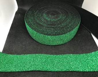 Elastic Band Trim By the yard  4cm Wide - Perfect for Headbands Hat Bands Exotic Dancewear - Metallic