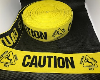 Elastic Band Trim By the yard  4cm Wide - Perfect for Headbands Hat Bands Exotic Dancewear - Yellow & Black