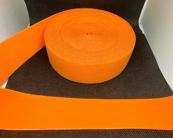 Elastic Band Trim By the yard  4cm Wide - Perfect for Headbands Hat Bands Exotic Dancewear - Orange