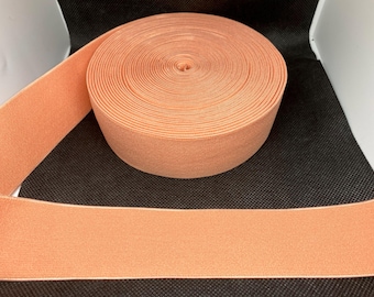 Elastic Band Trim By the yard  4cm Wide - Perfect for Headbands Hat Bands Exotic Dancewear - Peach