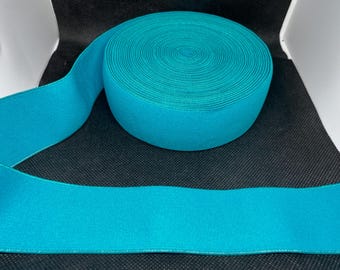 Elastic Band Trim By the yard  4cm Wide - Perfect for Headbands Hat Bands Exotic Dancewear - Turquoise