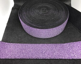 Elastic Band Trim By the yard  4cm Wide - Perfect for Headbands Hat Bands Exotic Dancewear - Metallic