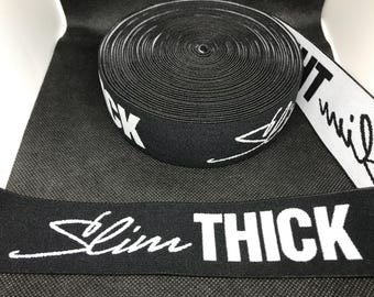 Elastic Band Trim By the yard  4cm Wide - Perfect for Headbands Hat Bands Exotic Dancewear - Black & White