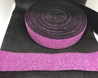 Elastic Band Trim By the yard  4cm Wide - Perfect for Headbands Hat Bands Exotic Dancewear - Metallic