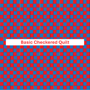 Basic Checkered Quilt Pattern – Beginner 9-Patch Design (7 Sizes Included)