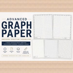 Advanced Graph Paper Pack – Precision Layout Sheets + 3 Bonus Pages (Instant Download)