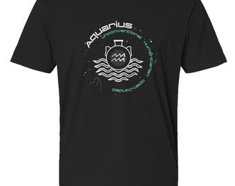 Camiseta poco convencional con el poder estelar de Acuario