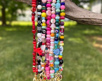 Naszyjnik z koralikami – Festival EDM Rave Jewelry „Bass Monkey”