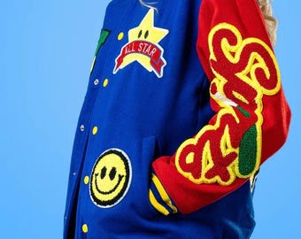 Play Cool varsity basketball jacket bomber coat NWT size L / all item prices include US tariffs