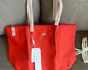 Lacoste L.12.12 Concept Tote handbag Bag purse red NWT / all item prices include US tariffs