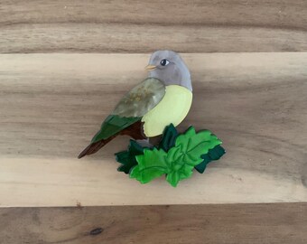 Erstwilder Wondrous Warbler Brooch bird pin NWOT all item prices include US tariffs
