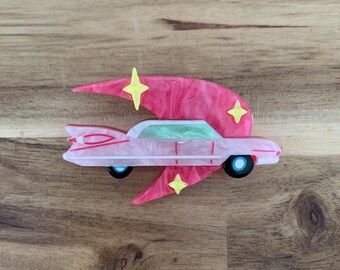 Erstwilder One Smooth Ride Brooch car pin NWOT all item prices include US tariffs