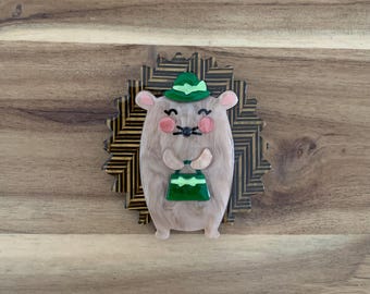 Erstwilder Harriet the Hedgehog Brooch animal pin NWOT all item prices include US tariffs