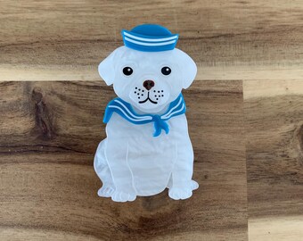 Erstwilder The Sailor Pup Brooch dog pin NWOT all item prices include US tariffs