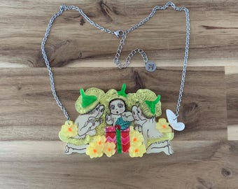 Erstwilder Christmas Morning Necklace By May Gibbs NWOT all item prices include US tariffs