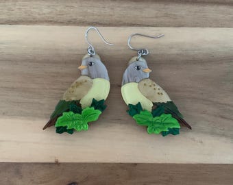 Erstwilder Wondrous Warbler Drop bird  Earrings NWOT jewelry all item prices include US tariffs