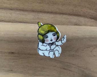 Erstwilder Baby Gumnut Mini Brooch pin NWOT all item prices include US tariffs