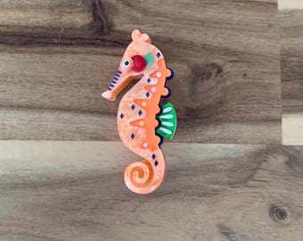 Erstwilder The Wary Western Australian Seahorse Brooch pin NWOT all prices include US tariffs